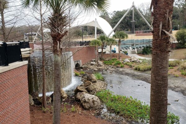 View of the falls at Cascades Park. One of the best things about living in Tallahassee is our beautiful parks.