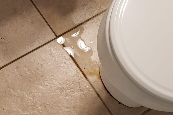 leaking toilet