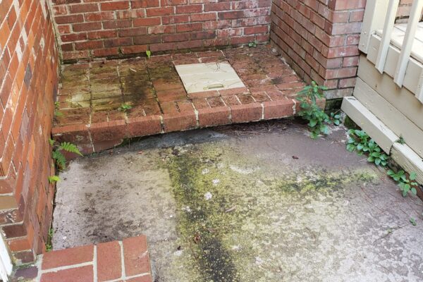 drain for storm water goes under house